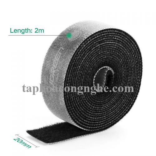 Ugreen 40355 3M màu Xám Dây dán Velcro đa năng tiện dụng LP124 30040355